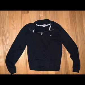 Pink Victors Secret Half-Zip Sweater